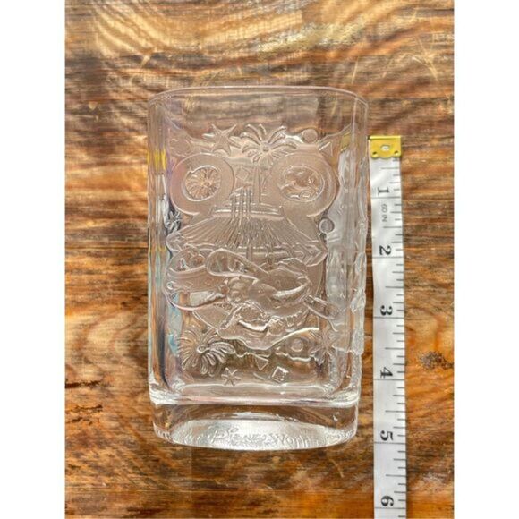 VTG 2000 Walt Disney World Studios Magic Kingdom McDonald’s Glass Cup Clear 5" - Picture 4 of 6